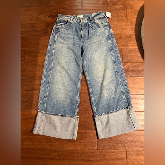 We The Free Final Countdown Wide Leg Cuffed Jean NWT - Picture 2 of 6